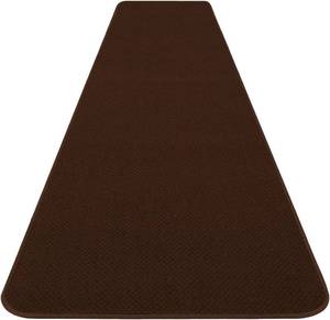 lot 121413 image: House, Home and More Skid-Resistant Carpet Runner - Chocolate Brown - 4 Feet X 27 Inches