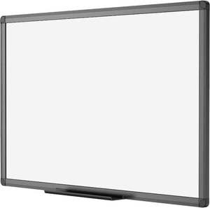 lot 121425 image: VIZ-PRO Magnetic Dry Erase White Board, 36 X 24 Inches, Black Aluminium Frame