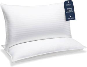 lot 221414 image: Beckham Hotel Collection Bed Pillows King Size Set of 2 - Down Alternative Pillow for Back, Stomach or Side Sleepers
