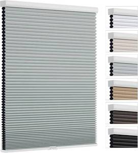 lot 321281 image: Changshade Cordless Blackout Cellular Shades for Indoor Windows Doors, Black Out Room Darkening Honeycomb Blinds Thermal Insulated 1.5 Inch Cell for Home, Bedroom, Bathroom, Nursey, 40 W 64 H, Gray