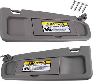 lot 321300 image: Left Driver and Right Passenger Side Sun Visor Atlas Gray Compatible with Honda Civic 2006 2007 2008 2009 2010 2011 Replaces # 83280-SNA-A01ZA 83230-SNA-A01ZA