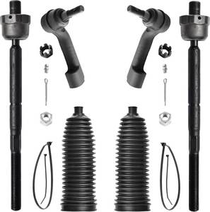 lot 421400 image: 6pcs Front Inner And Outer Tie Rod Ends Complete Kit with Boots for 2007-2017 Ford Expedition F-150 and 2007-2014 Lincoln Navigator