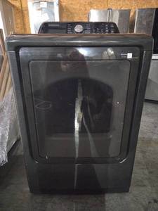 lot 11363 image: Samsung Black Electric Dryer Model DVG47CG3500V