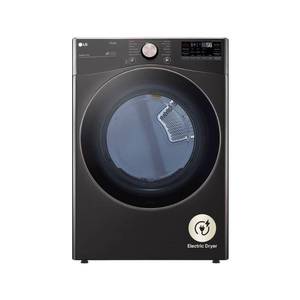 lot 11374 image: LG - 7.4 Cu. Ft. Stackable Smart Electric Dryer with Steam and Built-In Intelligence - Black Steel Model DLEX4000B