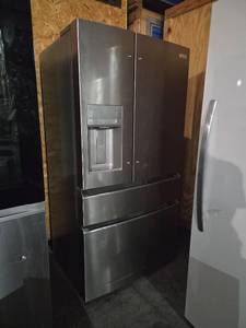 lot 11380 image: Frigidaire French Door Refrigerator with Ice and Water Dispenser Model GRMC2273CF03