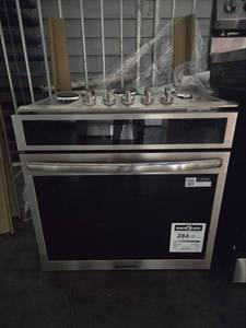 lot 11388 image: Frigidaire Gallery 30-Inch Gas Range with Double Oven Model GCWS3067AFD