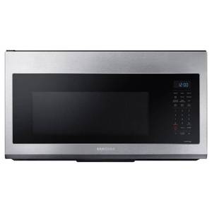 lot 11395 image: Samsung - 1.7 cu. ft. Over-the-Range Convection Microwave with WiFi - Stainless Steel Model MC17T8000CS