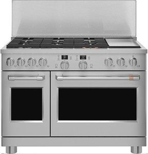 lot 11414 image: GE - 48in Professional 12in Backsplash - Stainless Steel Model UX12BS48PSS