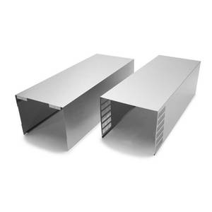 lot 11415 image: Unbranded - Wall Hood Chimney Extension Kit - Stainless Steel Model EXTKIT12HS0