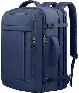 lot 1373 image: JARWAM Extra Large Carry on Backpack, Expandable 50L-60L Travel Backpack Hiking Camping Rucksack with Waterproof Wet Pocket, Anti-Theft 19 Inch Gaming Laptop Bag for Road Trip Outdoor Sports, Blue