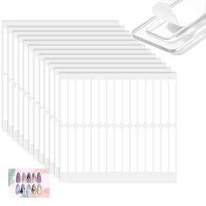 lot 2016 image: BQAN 12 Sheets Double Sided Nail Tape for Press On Nails Storage, Clear Adhesive Mounting Tapes for Nails Design DisplayFake Nail StorageManicure Packaging Organize