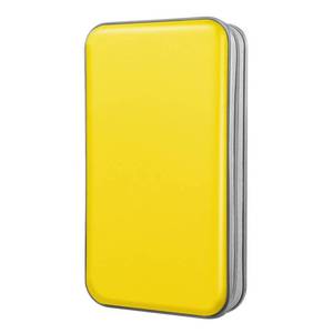 lot 2034 image: DVD Case, Bivisen CD Case Holder Wallet Binder 96 Capacity CDDVD Cases Storage Holder Binder Organizer Wallet Book for Car Home Travel (Yellow)