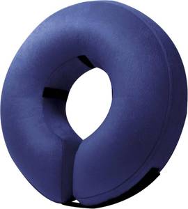 lot 2064 image: BENCMATE Inflatable Dog Cone Collar Alternative, Soft Dog Cone for Small Medium Large Dogs and Cats, Neck Recovery ECollar Donut Collar After Surgery (XXLarge, Navy Blue)