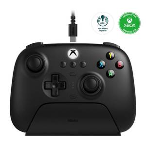 lot 5983 image: 8BitDo Ultimate 3-Mode Controller, Hall Effect Joysticks, Pro Back Buttons, Wired Only for Xbox Series XS & Xbox One, Compatibility with Apple, Windows & Android, Officially Licensed (Black)
