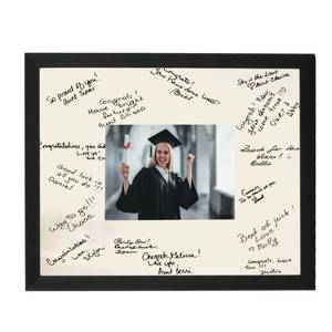 lot 5994 image: GarduationMall 11x14 Signature Picture Frame Holds 5x7 Photo with White Mat for Wedding Graduation  Wall or Tabletop Display