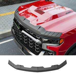 lot 6008 image: CZmenghe Hood Protector Compatible with 2019-2026 Chevy Silverado 1500 Hood Deflector TPE Shield Replacement for 2019-2026 Chevy Silverado Accessories