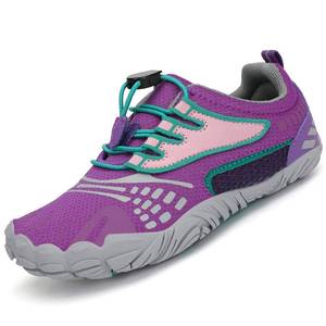 lot 6030 image: SAGUARO Kids Barefoot Shoes Boys Girls Quick Dry Aqua Athletic Sneakers Lightweight Sport Footwear Toddler Water Shoes PurpleSpot 1 Little Kid size 32