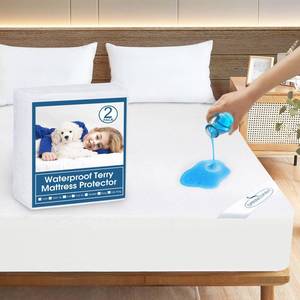 lot 6038 image: King Mattress Protector 2 Pack King Size Mattress Cover Protector Fitted Sheets up to 18 Waterproof for Bed Topper Pad Protector, Machine Wash