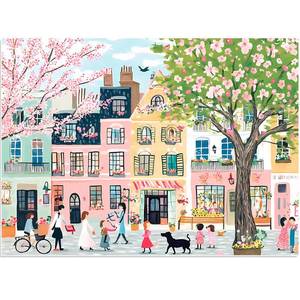 lot 6062 image: 500 Piece Puzzles for Adults,Pink Garden Jigsaw Puzzle for Adults Seniors, Recycled Cardboard Puzzle 500 Piece, Challenging Game Birthday Party Activity Gift for Family Friends 20.5  15 inch