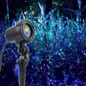 lot 6081 image: Laser Christmas Lights,Outdoor Garden Laser Lights Projector, Motion Star 3 Color Red Green Blue,Water Proof,Suitable for Outdoor Garden Decorative