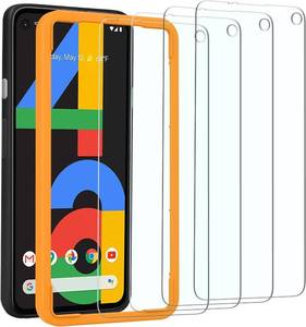 lot 6463 image: OMOTON 4 Pack Screen Protector for Google Pixel 4a (Not Fit for 4a 5G), Scratch ResistantEasy-InstallBubble FreeTempered Glass Screen Protector Compatible with Google Pixel 4a