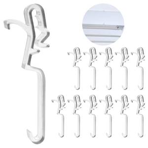 lot 6477 image: Clips for Hunter Douglas Blinds, 12Pcs Clear Valance Clips Replacement Parts for Hunter Douglas Country Woods and Faux Wood Blinds (Measures 3 Top to Bottom, 2-916 Clamp Area)