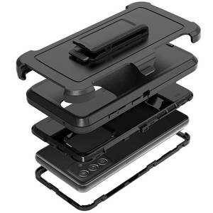 lot 6480 image: TENCO Compatible with Samsung Galaxy A52 5G Case,with Screen Protectors,Heavy Duty Rugged Shockproof Full Body Protection Kickstand Case with Belt Clip Holster for Samsung Galaxy A52 5G(Black)