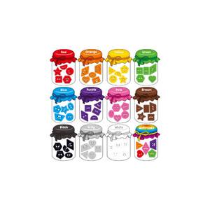 lot 6496 image: 12 Pieces Magnetic Color Sorting Toys, 60 Color & Shape Magnets, Early Educational Sorting Set for Refrigerator Whiteboard Baby Toddlers Kids incomplete