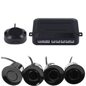 lot 10057 image: Frostory Car Reverse Backup Parking Sensor Radar System, Buzzer beeps, Detection Distance30150CM, Waterproof Sensors (22mm Diameter 2.3M Cable) 4 Packs X60D (Black)