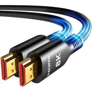 lot 10058 image: Highwings 8K Fiber Optic Long HDMI Cable 50FT, 48Gbps HDMI 2.1 Ultra High Speed HDMI Cord Braided -8K60Hz 4K120Hz Dynamic HDReARCHDCP 2.2&2.33D, Compatible for PS5MonitorProjectorDVD Player