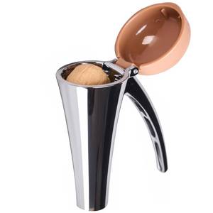 lot 10067 image: Affdeup Nutcracker Effortlessly Cracks Large to Medium Nuts, Heavy Duty Nut Cracker tool with Splash-Proof Brown Lid, Long Ergonomic Leverage & Spring Return walnut pecan cracker