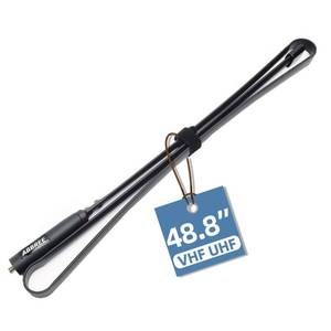 lot 10071 image: ABBREE SMA-Female Ham Radio Antenna VHFUHF 48.8-inch 144430MHz High Gain Foldable CS Tactical Antenna for Baofeng UV-5R BF-F8HP Pro 5RM K5PLUS UV-21R AR-152 Quansheng K6 UVK5(8) Radio Accessories