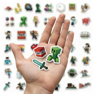 lot 10113 image: VIBEBOOSTER 150 Pcs Stickers, Large Waterproof Pixel Stickers for Birthday Party Favors, Goodie Bag Fillers & Water Bottle Decor