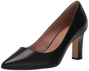 lot 11008 image: Cole HAAN Womens Mylah Heel Pump 75MM, Black Leather, 8 B US (Used)