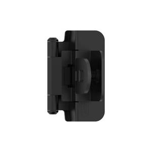 lot 12367 image: Amerock BPR8700FB  Cabinet Hinge  38 in (10 mm) Inset Double Demountable  Matte Black  Kitchen Cabinet Door Hinge  1 Pair2 Pack  Functional Hardware