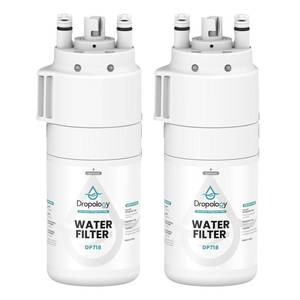 lot 12383 image: Dropology EDRARXD1 Refrigerator Water Filter Replacement Compatible with EDRARXD1, Filter A, EDRARXD1B, W11569863, WHRARXD1, Water Filter (Pack of 2)