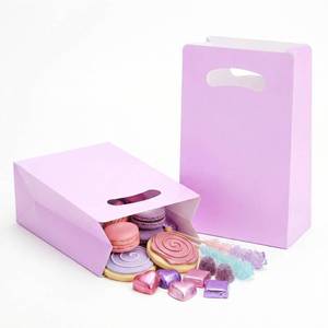 lot 12419 image: UnicoPak 16 Pack Lavender Purple Goodie Bags Party Favor Bags Goody Bags for Birthday Party Candy Treat, 6x3x9 inches