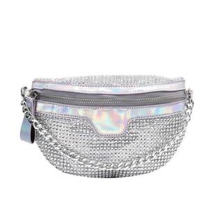 lot 12426 image: Rhinestone Chest Bag For Women Fanny Packs Belt Bags Small Crossbody Bags Waist Pouch Purse for Lady Party Outdoor Traveling Beach