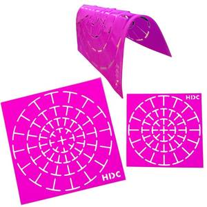lot 12436 image: Super Flex Silicone Stencil Set - Dotting Tools - Happy Dotting Company - 2 pc Mandala Stencils - Ideal for Stone Art, Mugs, Bottles