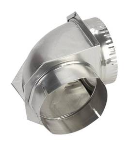 lot 12445 image: Whirlpool 4396006RW Genuine OEM Dryer Vent Elbow Connector, 90-Degree Close-Turn Space-Saver, 4-Inch Diameter, Aluminum Dryer Accessory (Replaces 4396006)