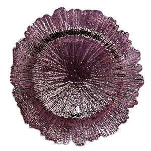 lot 13336 image: Allgala 13-Inch -Pack Heavy Quality Round Charger Plates-Reef Purple-HD80338