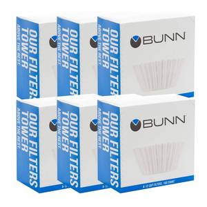 lot 13337 image: BUNN 8-12 Cup Coffee Filters, 6 each, 100ct