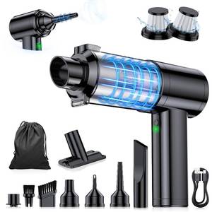 lot 14047 image: Yedop Car Vacuum Portable Cordless, 35000Pa High Power Brushless Motor Handheld Vacuum, 6-in-1 Rechargeable Mini Cleaner with Air Duster for Car, Home, Pet Hair, Keyboard,Gray