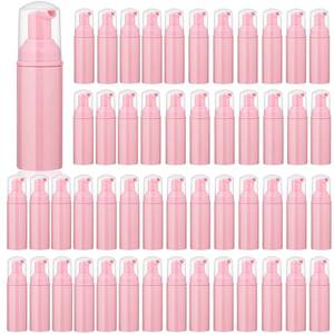 lot 14064 image: 35 Pack 2 oz Foam Pump Bottles, 60ml Pink Refillable Travel Bottles for Lash Shampoo, Hand Soap, Foaming Cleanser and Liquid Soap