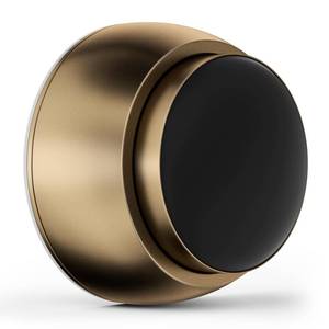 lot 14067 image: Door Stopper Wall Protector with Silicone Head, Aluminum Door Knob Wall Protector, Spring Shock Absorption Technology, 1.65 Door Stoppers for Wall, Adhesive Installation or with Screw, Bronze