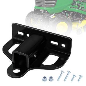 lot 14088 image: Zero Turn Lawn Mower Hitch with 1-14 Receiver, 6mm Reinforced Steel Trailer Receiver with Universal Fit, Chain Slots & Corrosion-Resistant Coating Compatible with Many Models Lawn Mower, Tractor