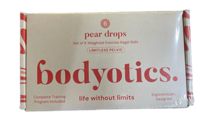 lot 16259 image: Bodyotics Pear Drops Weighted Kegel Balls Set of 6