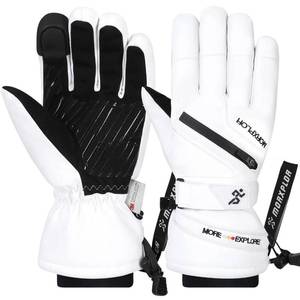 lot 16282 image: MORXPLOR Winter Ski Snow Gloves Men Women,Windproof Touchscreen Snowboard 3M Thinsulate Insulated Warm Winter Snowmobile Gloves