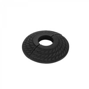lot 16312 image: Renovators Supply Manufacturing Aluminum Escutcheon Plate 3.13 OD Escutcheon 34 IPS Black Radiator Flange