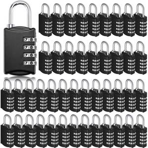 lot 16324 image: Sadnyy 60 Pcs 4 Digit Combination Locks Combination Padlock Luggage Number Locks Outdoor Waterproof Resettable Padlock for Door Traveling School Gym Locker Suitcases Employee Hasp Storage